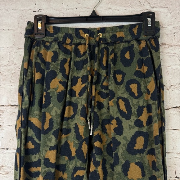 Zadig & Voltaire Parone Leopard Print Drawstring Jogger Pants Cropped Size 34 XS - Picture 5 of 11